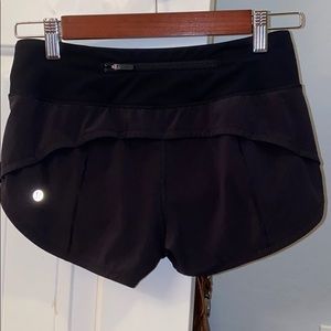 lululemon speed up short 2.5 black